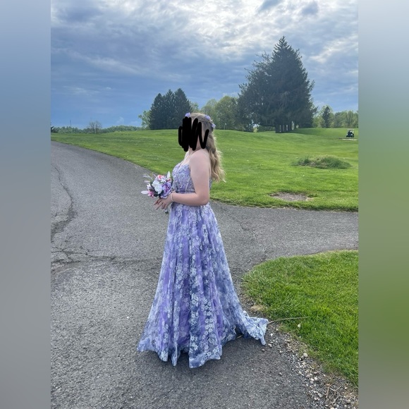 Purple Jovani ball gown. Style #08416 - Picture 2 of 5